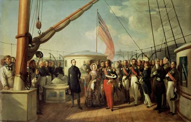 Treffen zwischen Louis-Philippe I und Königin Victoria in Le Treport, 2. September 1843